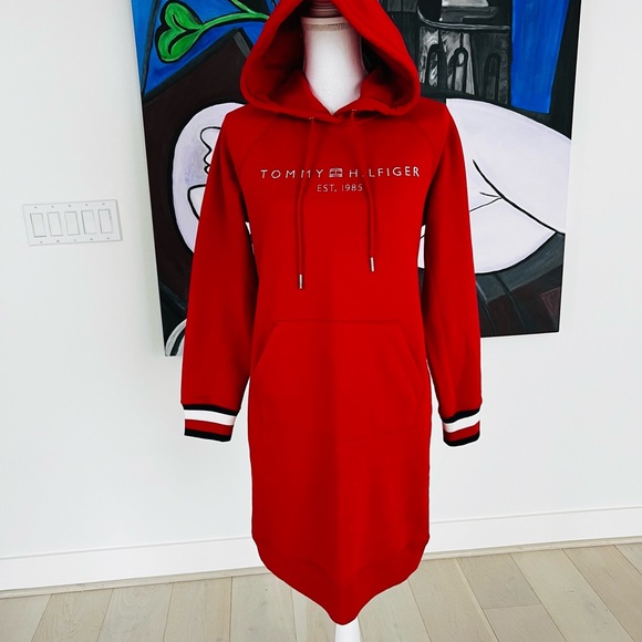 TOMMY HILFIGER HOODIE SPORT DRESS Size S NWT - Picture 4 of 12